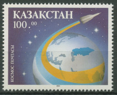 Kasachstan 1993 Kosmische Post Erdkugel 25 Postfrisch - Kazakistan