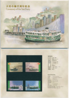 Hongkong 1998 Schiffe Fähre Star Ferry 838/41 I A Im Folder Postfrisch (C99250) - Unused Stamps