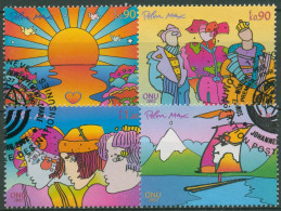 UNO Genf 2002 Nachhaltige Entwicklung Zeichnungen 444/47 Gestempelt - Used Stamps