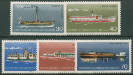 Berlin 1975 Verkehrsmittel Personenschifffahrt Schiffe 483/87 Postfrisch - Unused Stamps