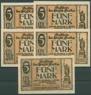 Fulda 5 X 5 Mark 1918, Geiger 166.04-08, Kassenfrisch (K818) - Sonstige & Ohne Zuordnung