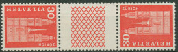 Schweiz 1960 Bauwerke Großmünster Zürich 701 Kehrdruck KZ 25 Y G Postfrisch - Nuevos