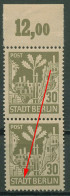 SBZ Berlin & Brandenburg 1945 Freimarke Plattenfehler 7 Aa Waz F 14 A Postfrisch - Berlijn & Brandenburg