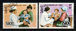 LAOS - 1984 - VACCINAZIONE CONTRO LA POLIOMELITE - USATI - Laos