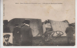 CPA Gray - Fêtes D'Aviation Du 8 Septembre 1912 - L'aéroplane De Béard Après L'accident (très Beau Plan) - Gray