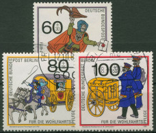 Berlin 1989 Postbeförderung Briefbote Postwagen 852/54 Gestempelt - Used Stamps