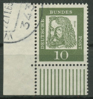 Bund 1961 Bedeutende Deutsche 350 Y W UR Ecke 3 Gestempelt - Usati