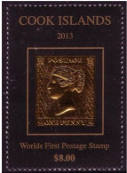 Cook Islands - 22 Carat Gold Affixed - Unusual - Cookinseln