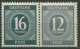 Alliierte Besetzung 1946 Zusammendruck Aus Markenheftchen W 158 Postfrisch - Postfris