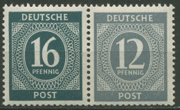 Alliierte Besetzung 1946 Zusammendruck Aus Markenheftchen W 158 Postfrisch - Nuovi