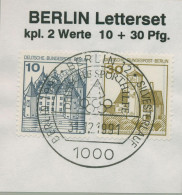 Berlin 1977 Burgen Und Schlösser LETTERSET 532/34 A II Gestempelt - Used Stamps