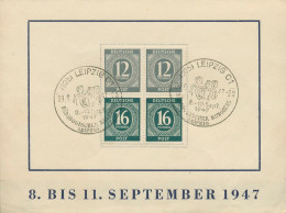 Alliierte Besetzung 1946 2 X ZD S 294 Auf Sonderblatt Gestempelt (X17453) - Lettres & Documents