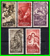 ESPAÑA 5 SELLOS DIFERENTES AÑOS 1959 AL 1964 NAVIDAD - Used Stamps