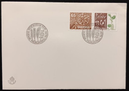 DM)1975, SWEDEN, FIRST DAY COVER, ISSUANCE STAMPS, NATIONAL SEED CONTROL CENTER, HORIZONTAL PAIR, FDC - Sonstige & Ohne Zuordnung