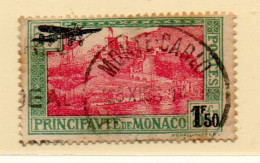 MONACO -- MONTE CARLO -- Posta Aérienne -- Timbre Poste De 1925 Surchargé -- 5 F. Surchargé 1 F. 50 - Luchtpost