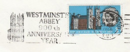 1966 Cover WESTMINSTER ABBEY 900th ANNIVERSARY Illus ABBEY  SLOGAN  South Kensington  Gb Stamps Religion Church - Covers & Documents