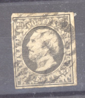 Luxembourg  :  Mi  1c  (o)  Schwarz - 1852 Willem III