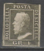 Sicilia 1859 - 1 Grano ( * ) Firmato - Sizilien