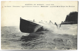 Meeting De MONACO - Avril 1914 - Le Canot "Flambeau" Approvisionné D'essence "Motricine" Gagnant De La Coupe Des Nations - Autres & Non Classés