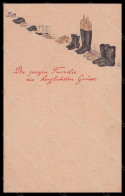 Artist Signed Illustratori OPF Family Shoes Boot Relief Postcard VK6162 - Autres & Non Classés