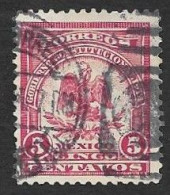 SE)1914 MEXICO OF THE DENVER SERIES, AGUILITA 5C SCT 389, BARREL CANCELLATION - Mexique