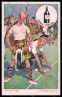 Artist Signed L. Wood Scottish Men The Goal In Sight Comic Serie 1757pc VK6733 - Andere & Zonder Classificatie