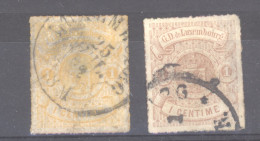 Luxembourg  :  Mi  16  (o) Jaune Et Brun Orange - 1859-1880 Coat Of Arms