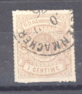 Luxembourg  :  Mi  16b  (o) Brun Orange             ,        N2 - 1859-1880 Armarios
