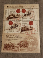 ROMANIA ANCIENT POSTAL ROUTES EUROPA MINIATURE SHEET MNH - Unused Stamps