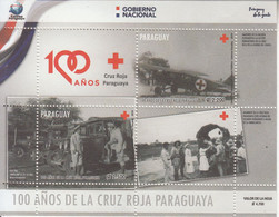 2019 Paraguay Red Cross Health Aviation Ambulance Souvenir Sheet MNH - Paraguay