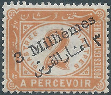 EGITTO - EGYPT-  EGYPTE,Taxe Fiscal Service,Overprinted 3 Millièmes,Mint - Dienstmarken