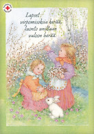 Postal Stationery - Girls Picking Up Willows - Bunny - Red Cross 2012 - Suomi Finland - Postage Paid - Ganzsachen