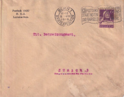 Motiv Brief  "Postfach 13432, H.S.-Z., Lorraine-Bern"       1919 - Lettres & Documents