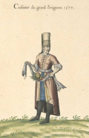 TURQUIE CARTE DE COSTUME DU XVIe CUISINIER DU GRAND SEIGNEUR TRÈS BELLE ANIMATION REIMPRESSION DE CARTE ANCIENNE - Turquie