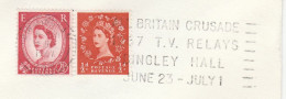 1967 Cover BINGLEY HALL TV RELAYS  All Britain CRUSADE  Birmingham SLOGAN Gb Stamps Religion Broadcasting Television - Lettres & Documents