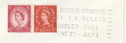 1967 Cover BINGLEY HALL TV RELAYS  All Britain CRUSADE  Birmingham SLOGAN Gb Stamps Religion Broadcasting Television - Covers & Documents