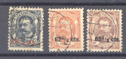 Luxembourg  :  Mi  89-91  (o) - 1906 William IV