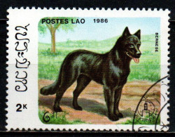 LAOS - 1986 - CANE DI RAZZA BERNESE - USATO - Laos