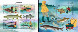 Niger 2023, Animals, Fishing, Fish, 4val In BF+BF - Níger (1960-...)
