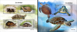 Niger 2023, Animals, Turtles, 4val In BF+BF - Níger (1960-...)