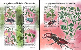 Niger 2023, Medical Plants And Insects, 4val In BF+BF - Níger (1960-...)