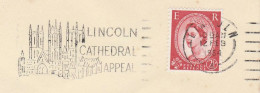 1964 Cover LINCOLN CATHEDRAL APPEAL  Illus CATHEDRAL SLOGAN  Gb Stamps Religion Church - Covers & Documents