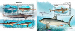 Niger 2023, Animals, Sharks, 4val In BF+BF - Vissen