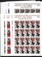 Liechtenstein 849-860 Postfrisch Als Kleinbogen #JI666 - Sonstige & Ohne Zuordnung
