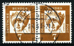 BRD DS BED. DEUT. Nr 348y Gestempelt WAAGR PAAR X580C42 - Used Stamps