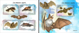 Niger 2023, Animals, Bats, 4val In BF+BF - Pipistrelli