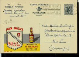 Publibel Obl. N° 1638 ( Bier - Bière - JOHN SMITH'S ) Obl. BXL  22/09/59 - Publibels