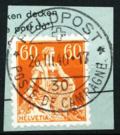 SCHWEIZ 1917 Nr 140z Gestempelt Briefstück Zentrisch X696FF2 - Oblitérés