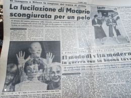 STAMPA SERA  11/9/1956 ERMINIO MACARIO COMICO PERGINE VALSUGANA - Autres & Non Classés