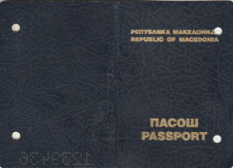 Passeport,passport, Pasaporte, Reisepass,Republic Of Macedonia,visas - Documentos Históricos